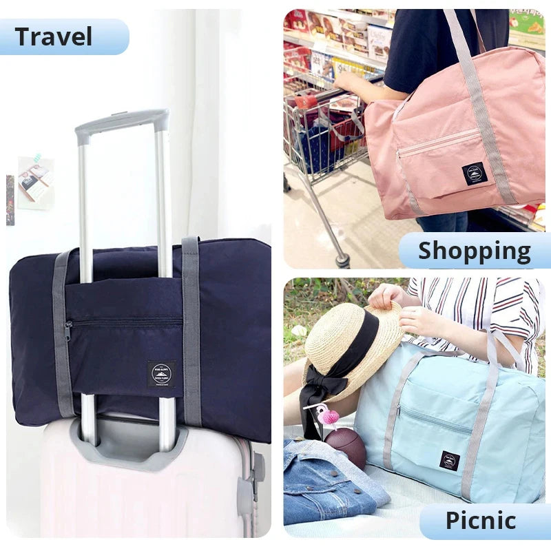 Foldable Multi-function Airplane Handbag